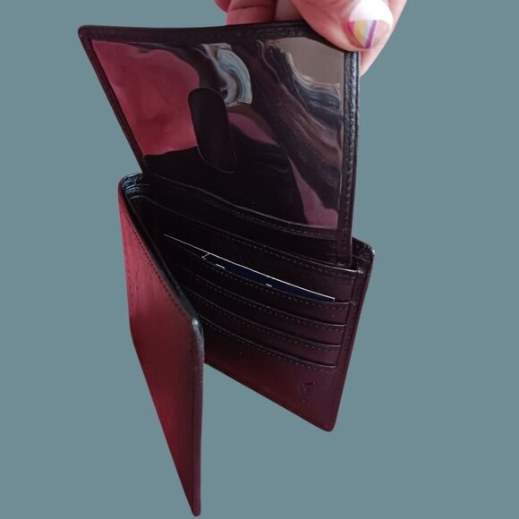 Polo Ralph Lauren Black Leather Bi-Fold Wallet With Box - Picture 7 of 11